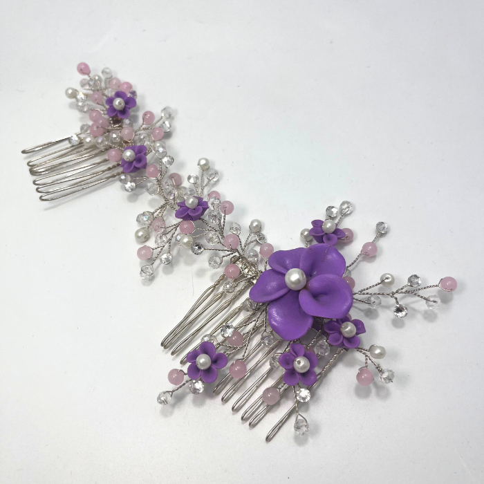 Pieptane handmade cu Swarovski Elements Natalie