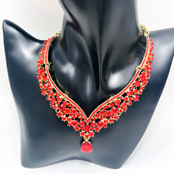 Set bijuterii elegant Red Quinn