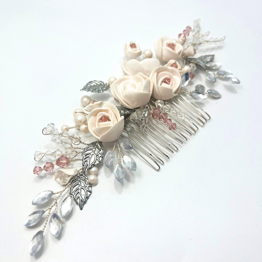 Pieptane handmade cu Swarovski Elements Alana