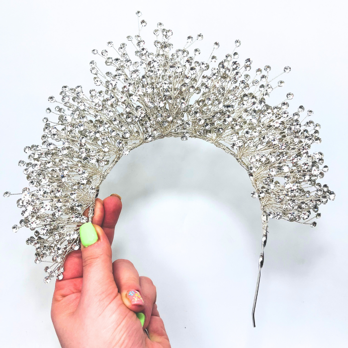 Diadema de mireasa handmade Selene