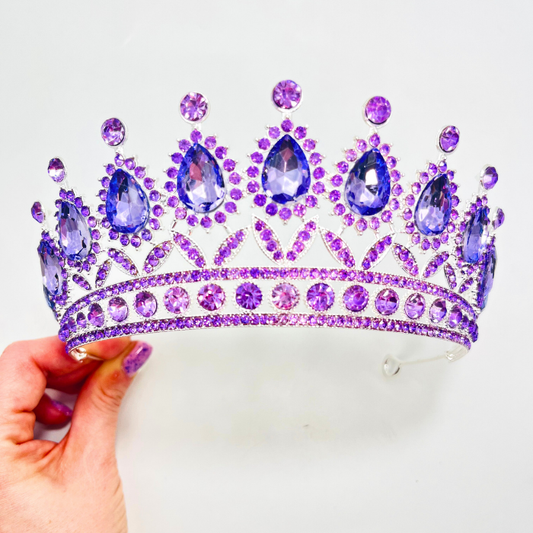 Diadema de mireasa handmade Purple